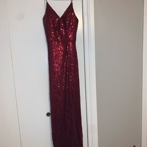 Red Sparkly Prom dress (size 4)